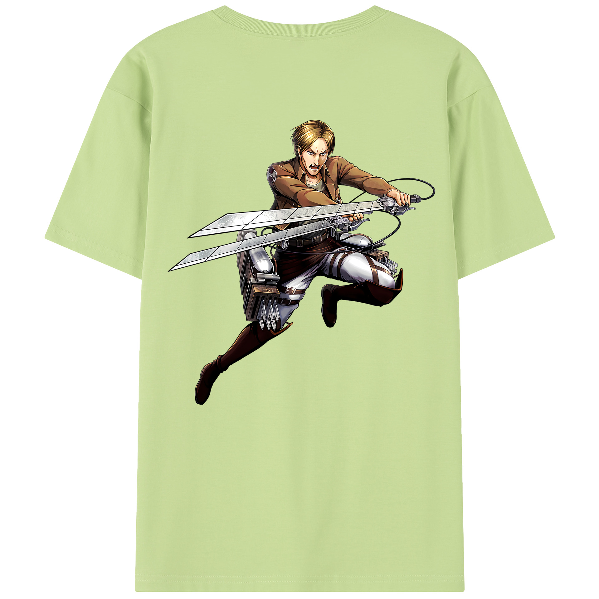 （画像用） 進撃の巨人 Attack on Titan 綿100％半袖Tシャツ（背面プリント）